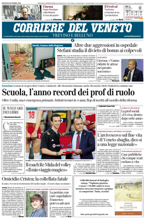 Cover of Corriere del Veneto (Treviso e Belluno)