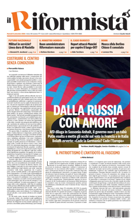 Cover of Il Riformista (Italy)