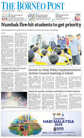Cover of The Borneo Post (Sabah)