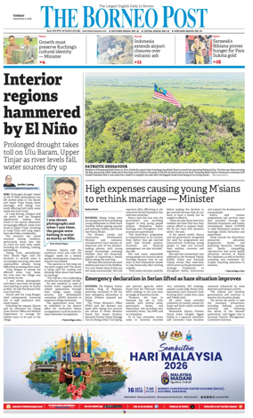 Cover of The Borneo Post (Sarawak)