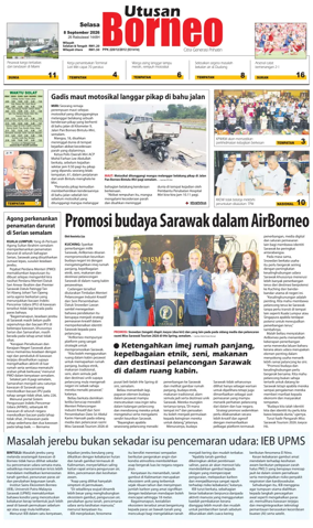 Cover of Utusan Borneo (Sarawak)