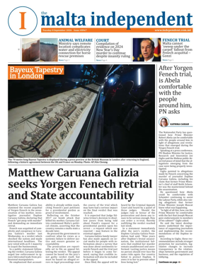 Cover of Malta Independent