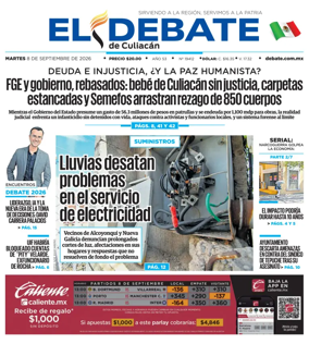 Cover of El Debate de Culiacan