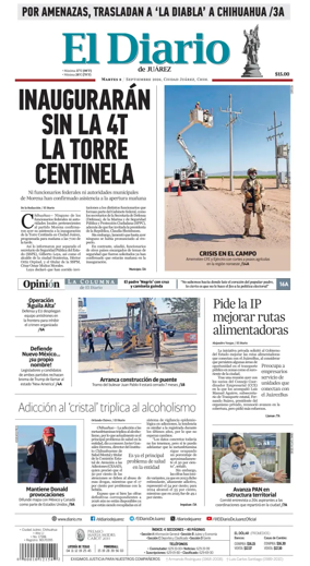 Cover of El Diario de Juarez