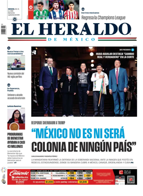 Cover of El Heraldo de Mexico