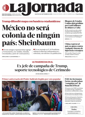 Cover of La Jornada