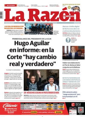 Cover of La Razon de Mexico