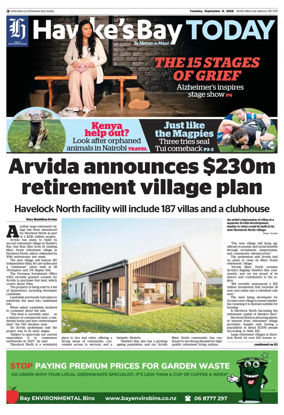 Cover of Hawke's Bay Today