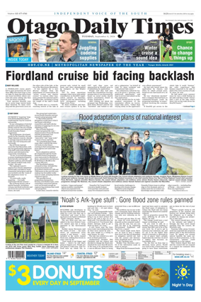 Cover of Otago Daily Times