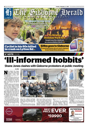 Cover of The Gisborne Herald