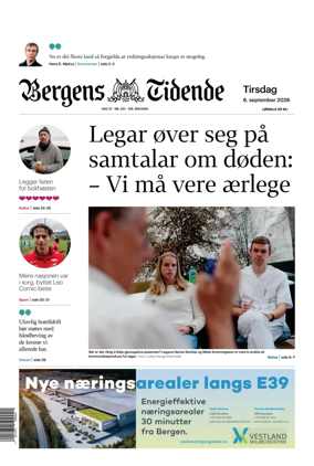 Cover of Bergens Tidende