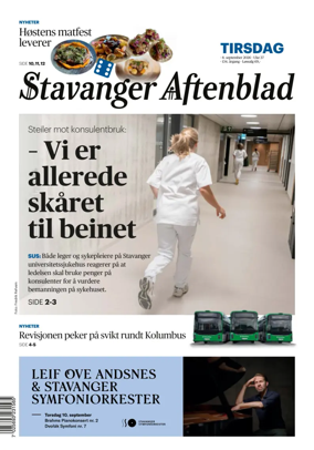 Cover of Stavanger Aftenblad