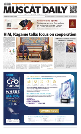Cover of Muscat Daily