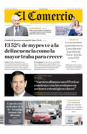 Cover of Diario El Comercio