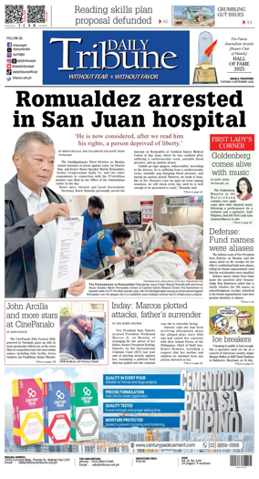 Cover of Daily Tribune (Philippines)