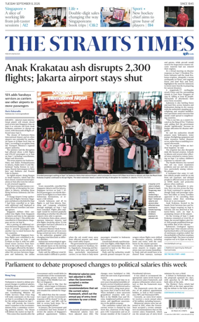 Cover of The Straits Times