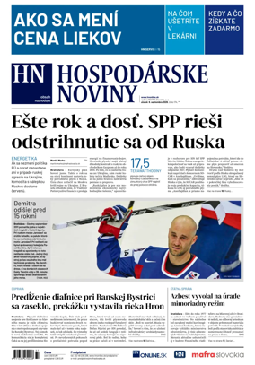 Cover of Hospodarske noviny