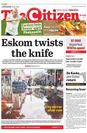 Cover of The Citizen (KZN)