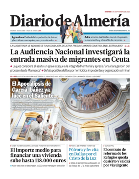 Cover of Diario de Almeria