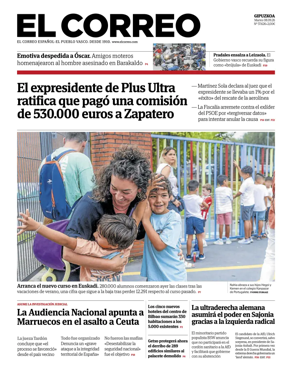 Cover of El Correo (Gipuzkoa)