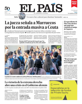 Cover of EL PAIS primera edicion