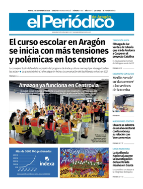 Cover of El Periodico Aragon