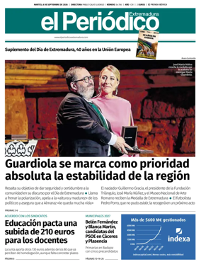 Cover of El Periodico Extremadura