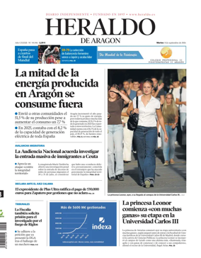 Cover of Heraldo de Aragon