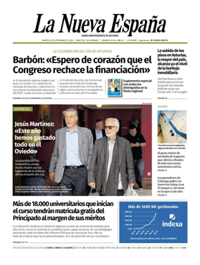 Cover of La Nueva Espana (Occidente)