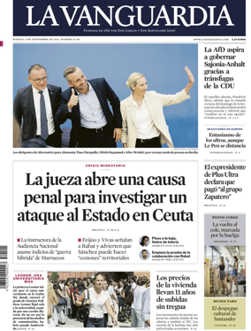 Cover of La Vanguardia (1st Edition)
