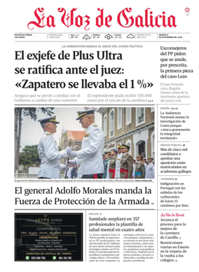 Cover of La Voz de Galicia (Ferrol)