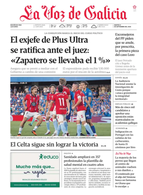 Cover of La Voz de Galicia (Vigo)