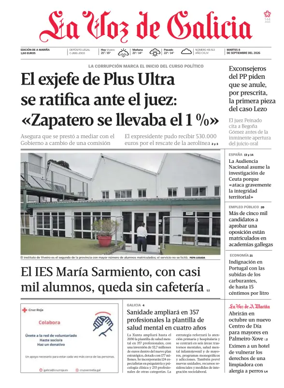 Cover of La Voz de Galicia (Viveiro)