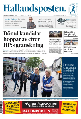 Cover of Hallandsposten