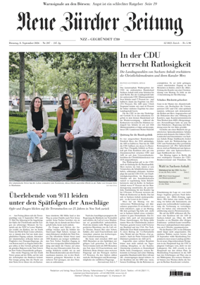 Cover of Neue Zurcher Zeitung