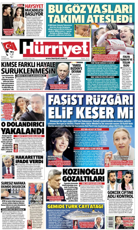 Cover of Hurriyet