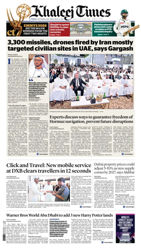 Cover of Khaleej Times