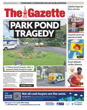 Cover of Blackpool Gazette
