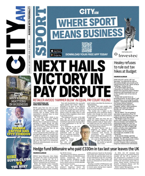 Cover of City AM