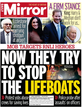 Cover of Daily Mirror