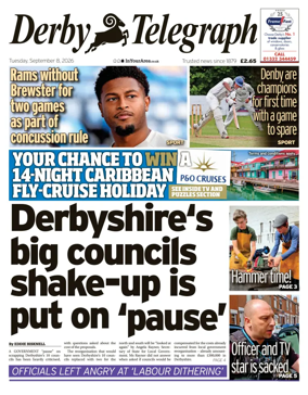 Cover of Derby Telegraph