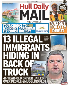 Cover of Hull Daily Mail