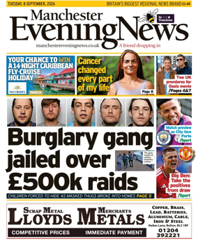 Cover of Manchester Evening News