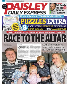 Cover of Paisley Daily Express