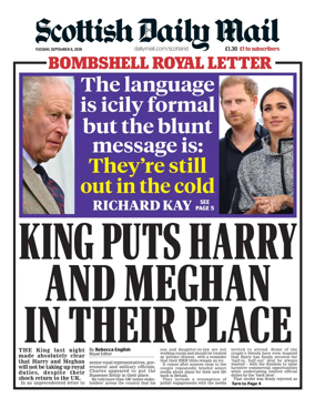 Cover of Scottish Daily Mail