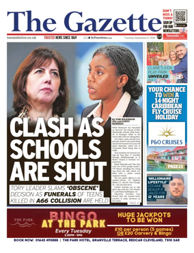 Cover of Teesside Evening Gazette