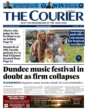 Cover of The Courier & Advertiser (Angus and Dundee)