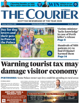 Cover of The Courier & Advertiser (Perth and Perthshire Edition)