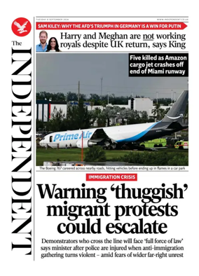 Cover of The Independent