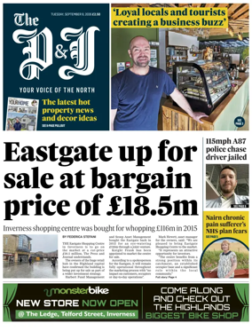 Cover of The Press and Journal (Inverness Highlands and Islands)